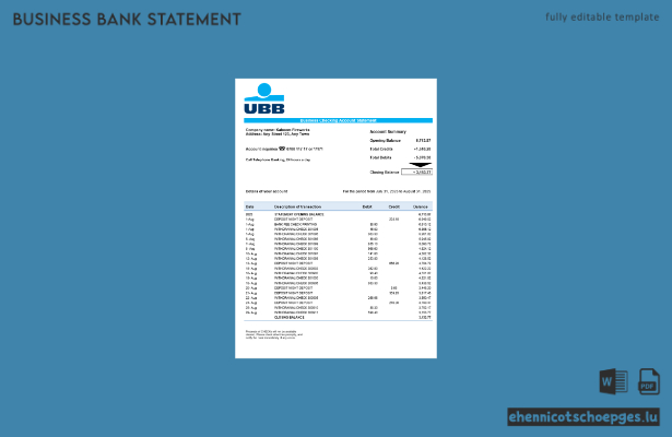 UBB-Firmenerklärung (Beispiel im Word- und PDF-Format)